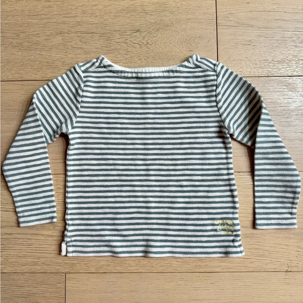 Bonpoint Striped Long Sleeve Kids Shirt (4T - 5T)